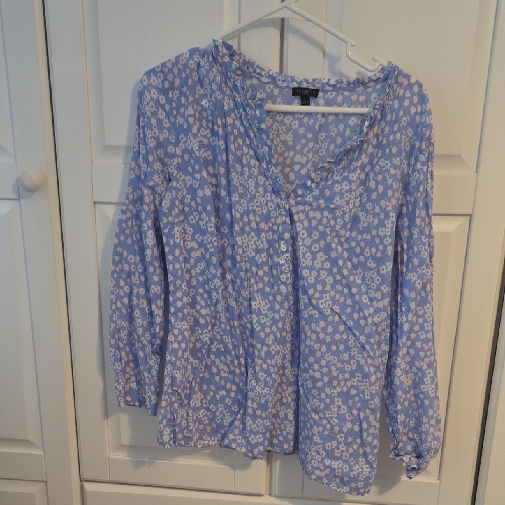 Floral Blue Women's Top